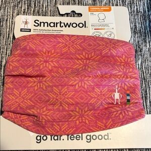 Smartwool Neck Gaiter Kids Merino Wool Thermal Pink Winter Snow Outdoor NWT